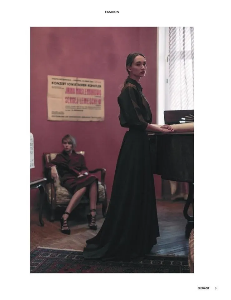 ELEGANT Magazine, Fashion #8: модель в платье