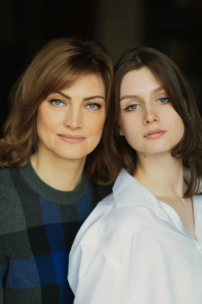 Фотосессия мамы с дочкой