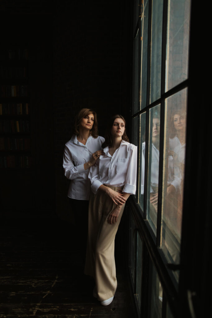 Фотосессия мамы с дочкой