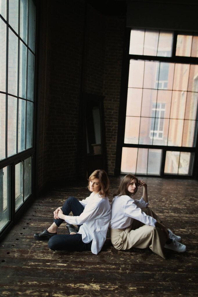 Фотосессия мамы с дочкой