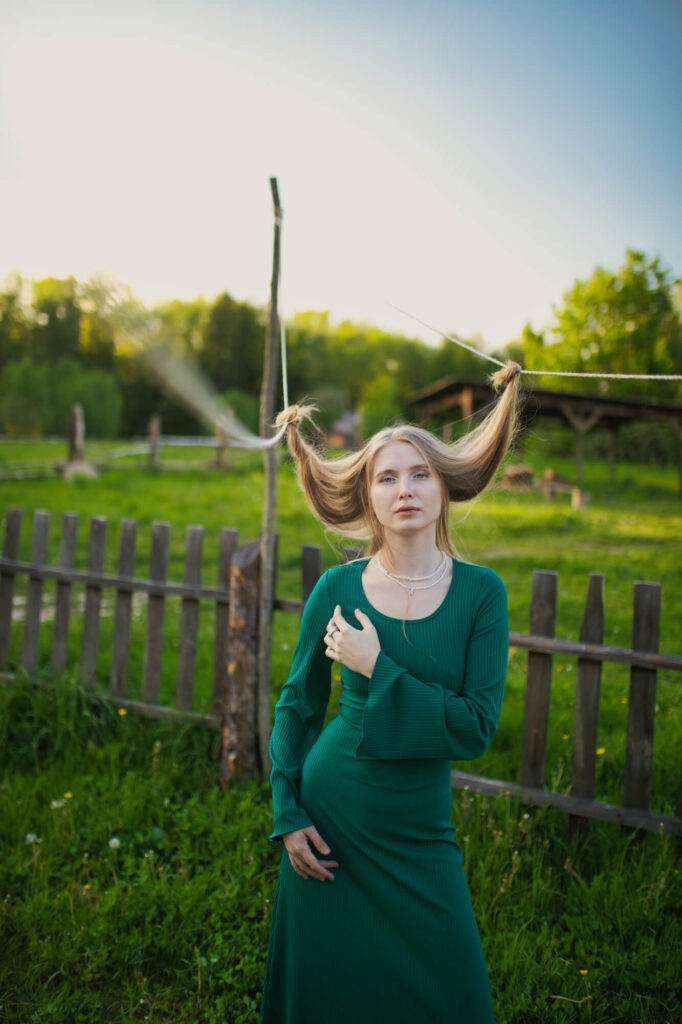 Фотосессия девушки на природе