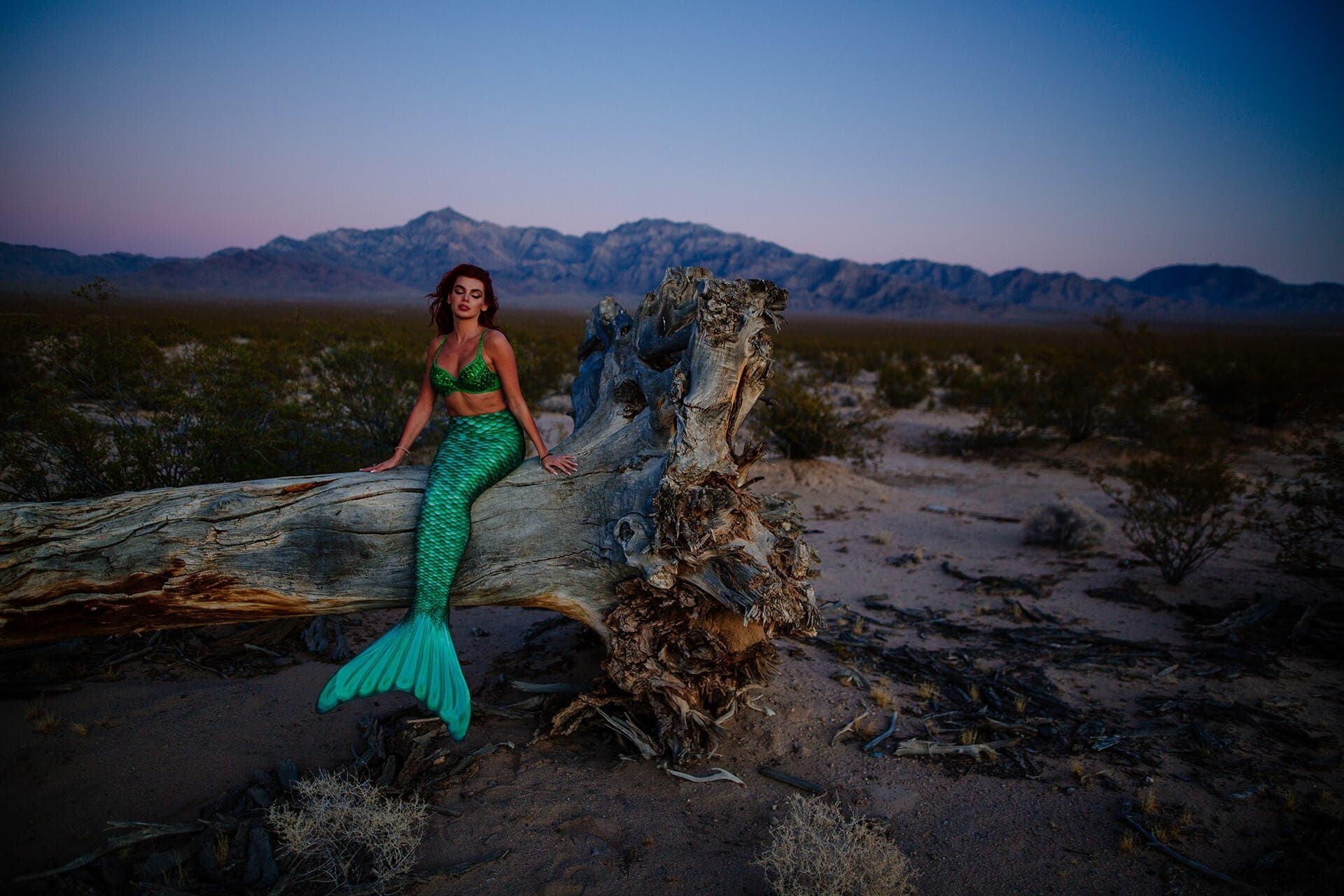 Mermaid Photoshoot LA Mojave Desert California 6