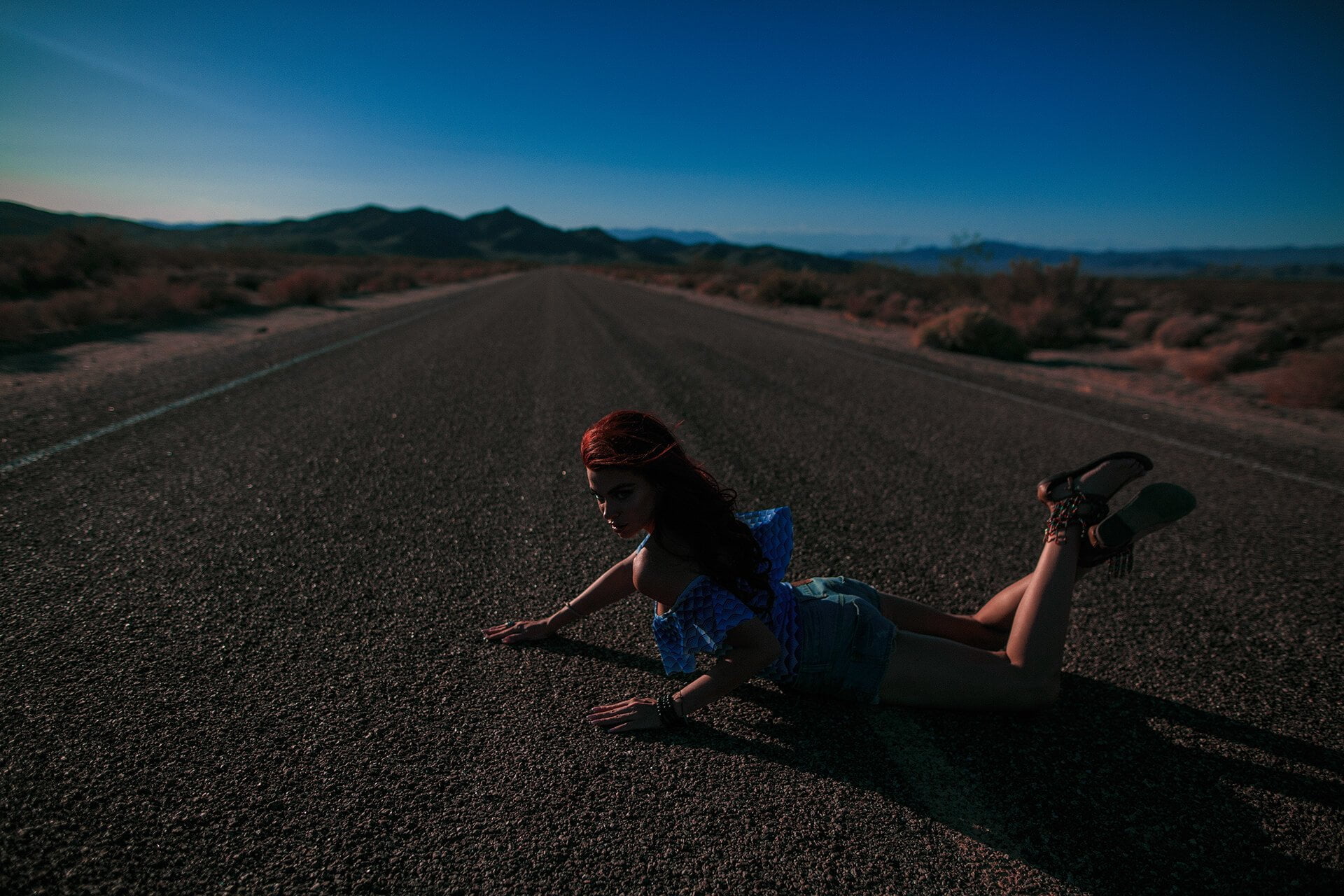 Mermaid Photoshoot LA Mojave Desert California