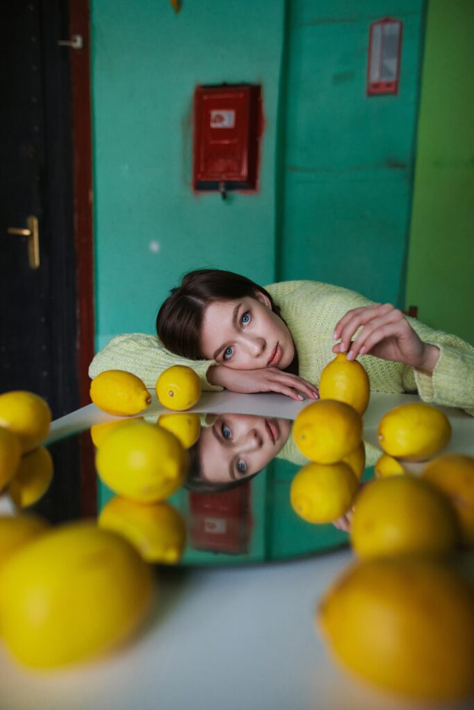 Фотосессия с лимонами