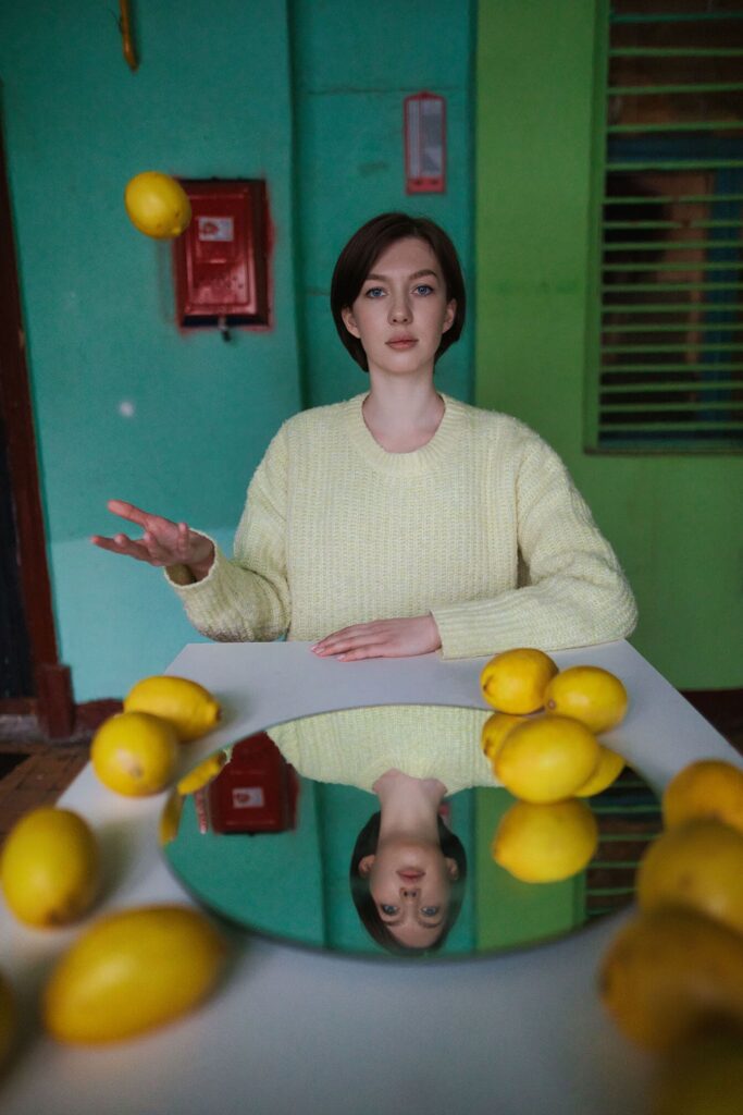 Фотосессия с лимонами