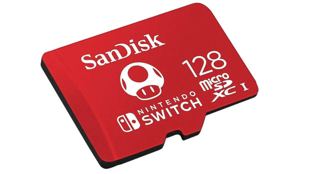 Карта памяти SanDisk microSDXC 128GB для Nintendo Switch