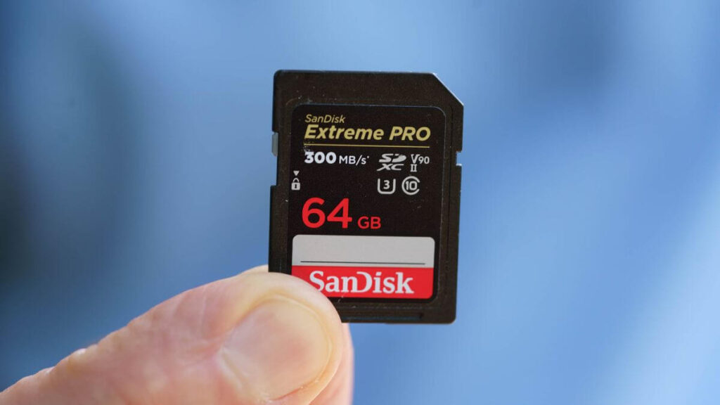Карта памяти SanDisk Extreme PRO SDXC 64GB, скорость 300MB/s, UHS-II