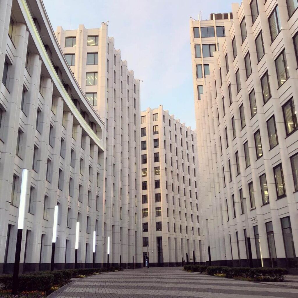 Места для фотосессии в Москве, бизнес-центр Аквамарин